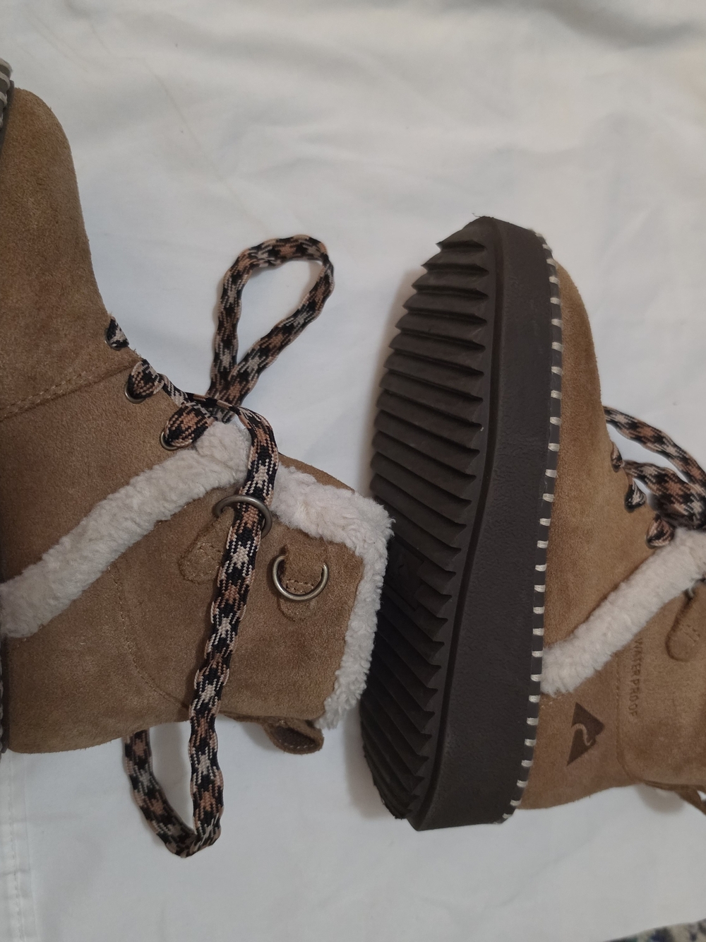 Ozark Trail Kids Ankle Boots Waterproof 3M Thinsulate Faux Fur US 13 like new